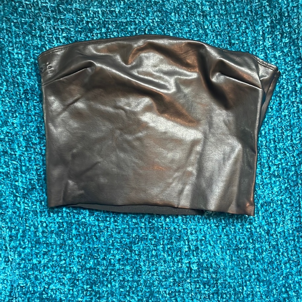 Leather Tube Top